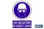 Uso obligatorio de casco y gafas - Cofan