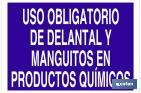 USO OBLIGATORIO DE DELANTAL Y MANGUITOS EN PRODUCTOS QUÍMICOS