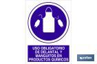 Uso obligatorio de delantal y manguitos en productos químicos - Cofan