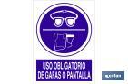 Uso obligatorio de gafas o pantalla - Cofan