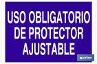 Uso obligatorio de protector ajustable - Cofan