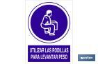 Utilizar las rodillas para levantar peso - Cofan