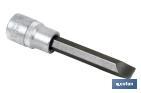 1/2" SCREWDRIVER BIT SOCKET | HIGH-QUALITY CHROME-VANADIUM STEEL | WITH LONG SL 10 TIP