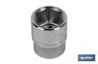 3/4" DRIVE SOCKET | 6-POINT SOCKET HEAD | SIZE FROM 19 TO 60MM