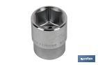 3/4" Drive socket | 6-point socket head | Size from 19 to 60mm - Cofan