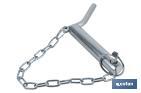 Bent handle hitch pin with chain | Fastener for agricultural machinery - Cofan