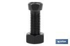 Tornillo de arado de cabeza cónica | Tuerca hexagonal DIN 934 incluida | Clase 12.9 | Disponible en diferentes medidas - Cofan