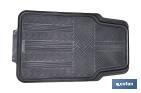 ALFOMBRILLAS DE PVC UNIVERSALES PARA COCHE | SET DE 4 ALFOMBRAS | ANTIDESLIZANTES Y AJUSTABLES