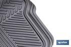 Alfombrillas de PVC universales para coche | Set de 4 alfombras | Antideslizantes y ajustables - Cofan
