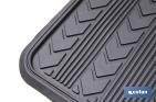 Alfombrillas de PVC universales para coche | Set de 4 alfombras | Antideslizantes y ajustables - Cofan