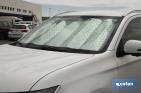 Parasol delantero con efecto láser | Con 2 ventosas | Protege tu vehículo de los rayos UV - Cofan