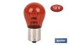 Lámpara PY21 W 12 V (BA15s) | Color: Ámbar | Pack: 10 unidades - Cofan