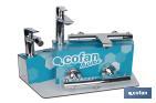 Kit de Grifería con Expositor para Grifos de Baño Modelo Matheson | Ideal para exponer grifos | Capacidad de 5 unidades - Cofan