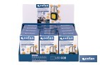 Expositor de linternas llavero multifunción LED COB 500 lm recargables | Incluye 12 unidades - Cofan