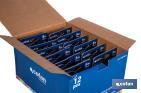 Expositor para flexómetros con protección de goma de Cofan | Incluyen los flexómetros | Varias medidas y capacidades - Cofan