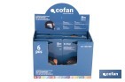 Expositor de flexómetros antideslizantes de Cofan | Flexómetros incluídos | Disponível em vários tamanhos - Cofan
