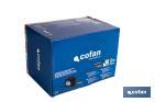 Expositor para flexómetros con hoja de nylon negra y doble cara de Cofan | Incluyen los flexómetros | Varias medidas y capacidades - Cofan