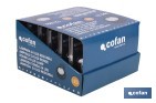 Display stand with 12 units of 24 LED round lamps - Cofan