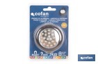 Display stand with 12 units of 24 LED round lamps - Cofan