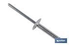 Aluminium flower rivets with wide head - Cofan