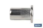 Tuercas remachables ranuradas de cabeza ancha A-2 | Amplia variedad de métricas - Cofan