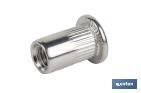 Tuercas remachables ranuradas de cabeza ancha A-2 | Amplia variedad de métricas - Cofan