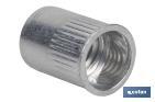 Tuercas Remachables Cilíndricas de Aluminio con Cabeza Reducida | Gran variedad de medidas - Cofan