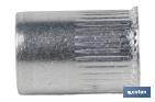 Tuercas Remachables Cilíndricas de Aluminio con Cabeza Reducida | Gran variedad de medidas - Cofan