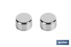 Lot de 2 pièces de cheville longue inox | Pour sanitaire de WC | Dimensions : Ø 6 x 80 mm de longueur - Cofan