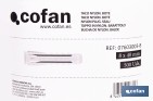 Bote de tacos de nylon multimaterial de 4 segmentos con sistema Anti-Spin | Con collarín de expansión, adecuado para cargas ligeras | Disponible en tres medidas - Cofan