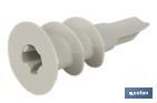 Nylon self-drilling plasterboard fixings | Size: 15mm x 33mm - Cofan