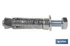 Anclaje de zamak HPM con tornillo de acero en calidad 8,8  | Medidas desde Ø 6 hasta 12 mm | Longitud desde 50 hasta 100 mm - Cofan