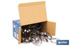 Stainless steel A-2 hose clamps. Band width 12mm - Cofan