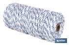 Cuerda Trenzada Polipropileno | Formato: Rollo pequeño | Color: Blanco y Azul - Cofan