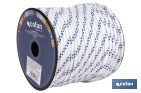 Cuerda Trenzada Polipropileno | Formato: Rollo pequeño | Color: Blanco y Azul - Cofan