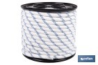 Cuerda Trenzada Polipropileno | Formato: Rollo pequeño | Color: Blanco y Azul - Cofan