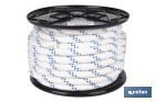 Cuerda Trenzada Polipropileno | Formato: Rollo pequeño | Color: Blanco y Azul - Cofan