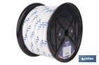 Cuerda Trenzada Polipropileno | Formato: Rollo pequeño | Color: Blanco y Azul - Cofan