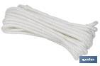 Reinforced washing line rope for wall-mounted clotheslines | Polyester | Clothesline rope available in different lengths | White - Cofan