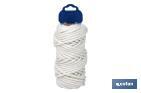 Reinforced washing line rope for wall-mounted clotheslines | Polyester | Clothesline rope available in different lengths | White - Cofan