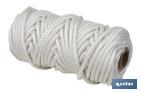 Reinforced washing line rope for wall-mounted clotheslines | Polyester | Clothesline rope available in different lengths | White - Cofan