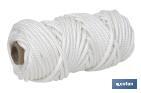 Reinforced washing line rope for wall-mounted clotheslines | Polyester | Clothesline rope available in different lengths | White - Cofan