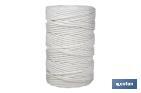 Reinforced washing line rope for wall-mounted clotheslines | Polyester | Clothesline rope available in different lengths | White - Cofan