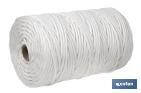Reinforced washing line rope for wall-mounted clotheslines | Polyester | Clothesline rope available in different lengths | White - Cofan