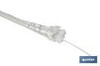 Reinforced washing line rope for wall-mounted clotheslines | Polyester | Clothesline rope available in different lengths | White - Cofan