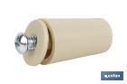 Batente para persianas em PVC | Medida 40 mm | Inclui parafuso métrica 6 | Disponível em váriass cores - Cofan