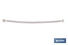 Conexión flexible para sanitarios | Manguera flexible de acero inoxidable | Longitud: 50 cm | Disponible en diferentes conexiones y medidas - Cofan