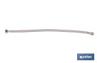 Conexión flexible para sanitarios | Manguera flexible de acero inoxidable | Longitud: 50 cm | Disponible en diferentes conexiones y medidas - Cofan