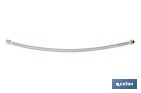 Conexión flexible para sanitarios | Manguera flexible de acero inoxidable | Longitud: 50 cm | Disponible en diferentes conexiones y medidas - Cofan