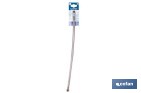 Conexión flexible para sanitarios | Manguera flexible de acero inoxidable | Longitud: 50 cm | Disponible en diferentes conexiones y medidas - Cofan